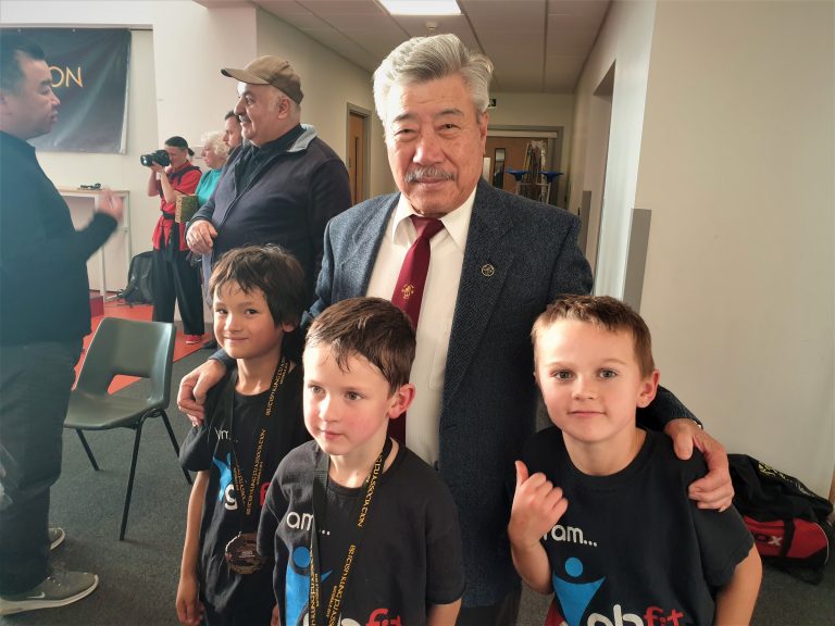 27 October 2019: Young fighters meet Grandmaster Yau
